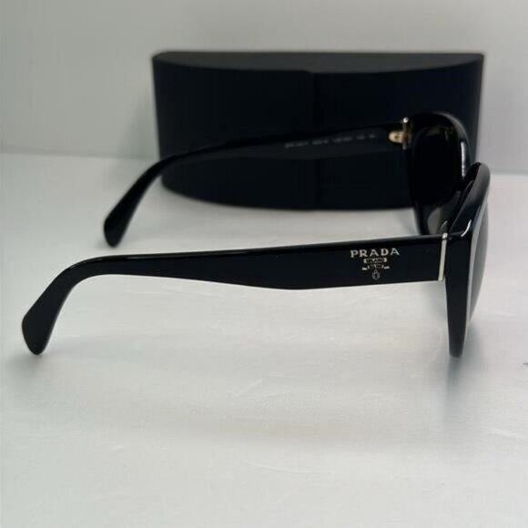 💯- New Authentic PRADA  Acetate Sunglasses SPR 16X-F Black - Picture 4 of 13